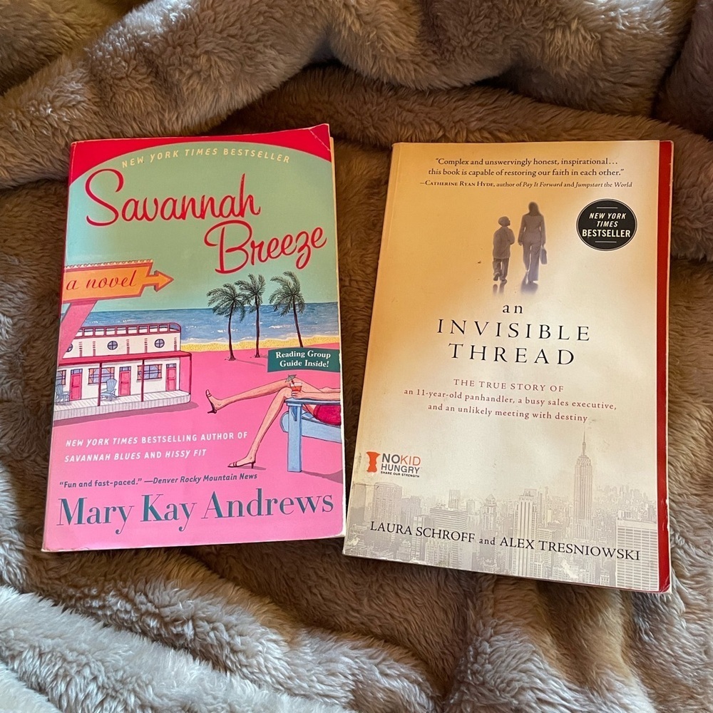 Mary Kay Andrew’s & Laura Schroeder/Alex Tresniowski both paperbacks